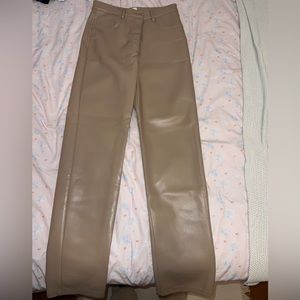 Wilfred tan leather pants size 8 worn once